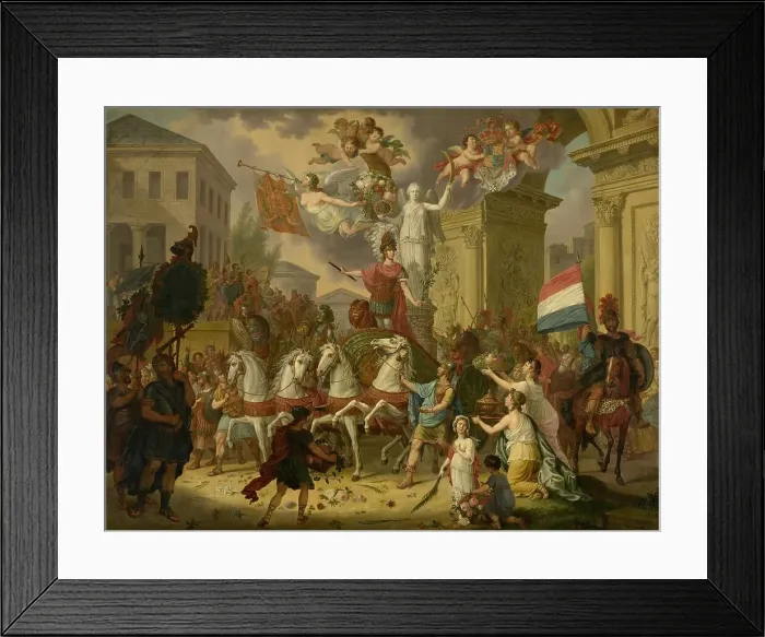 Framed Print : Allegory of the Triumphal Procession of the Prince of Orange, the Future King Willem II, as the Hero Creator: Cornelis van Cuylenburg Framed Print : Allegory of the Triumphal Procession of the Prince of Orange, the Future King Willem II, as the Hero Creator: Cornelis van Cuylenburg