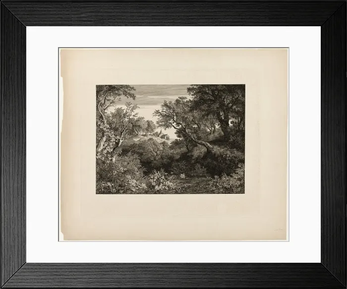 Framed Print : The Large German Landscape, 1841. Creator: Johann Wilhelm Schirmer Framed Print : The Large German Landscape, 1841. Creator: Johann Wilhelm Schirmer