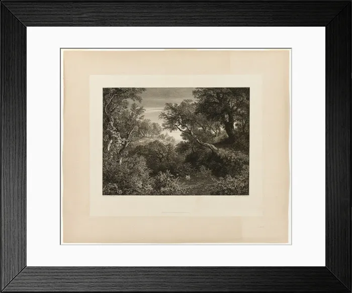 Framed Print : The Large German Landscape, 1841. Creator: Johann Wilhelm Schirmer Framed Print : The Large German Landscape, 1841. Creator: Johann Wilhelm Schirmer