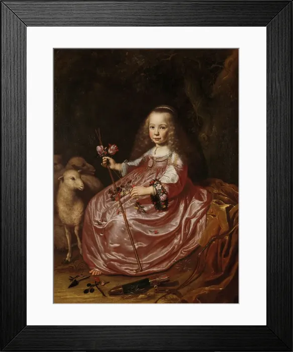 Framed Print : Portrait of Clara Alewijn, 1644. Creator: Dirck Dircksz. Santvoort Framed Print : Portrait of Clara Alewijn, 1644. Creator: Dirck Dircksz. Santvoort