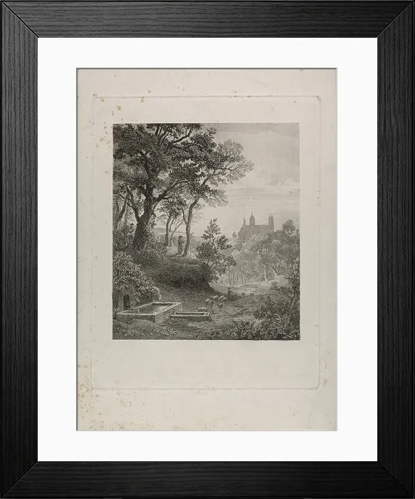 Framed Print : Approaching Spring, c. 1839. Creator: Johann Wilhelm Schirmer Framed Print : Approaching Spring, c. 1839. Creator: Johann Wilhelm Schirmer