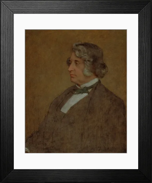 Framed Print : Portrait of Senator Charles Sumner, 1874. Creator: William Page Framed Print : Portrait of Senator Charles Sumner, 1874. Creator: William Page
