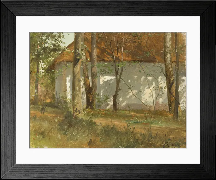 Framed Print : A Barn at Kronetorp, Skåne, 1870. Creator: Gustaf Rydberg Framed Print : A Barn at Kronetorp, Skåne, 1870. Creator: Gustaf Rydberg