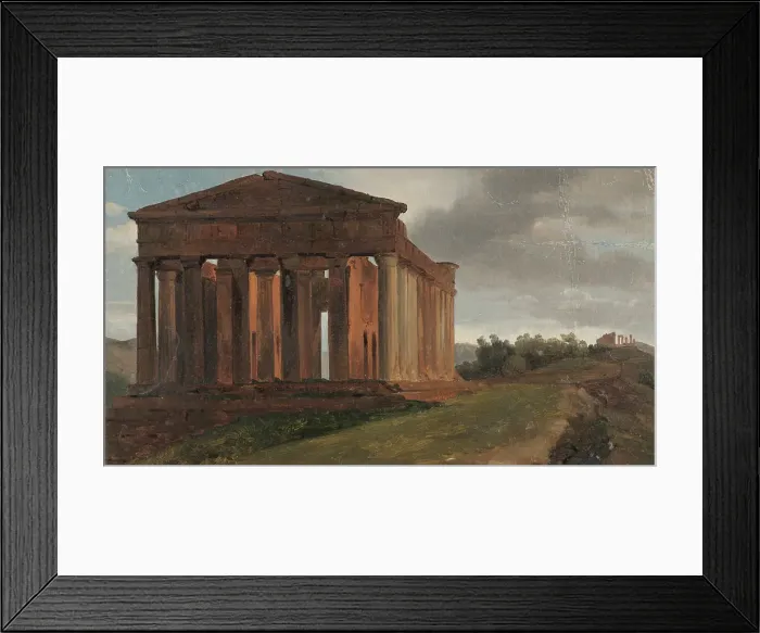 Framed Print : A Temple in Agrigento, Sicily. Creator: Gustaf Soderberg Framed Print : A Temple in Agrigento, Sicily. Creator: Gustaf Soderberg