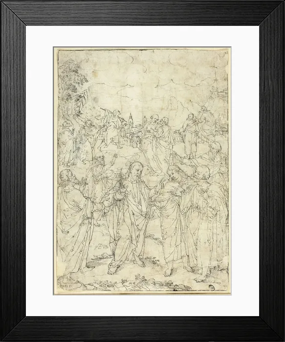Framed Print : Christ and the Apostles, c. 1625. Creator: Johann Mathias Kager Framed Print : Christ and the Apostles, c. 1625. Creator: Johann Mathias Kager