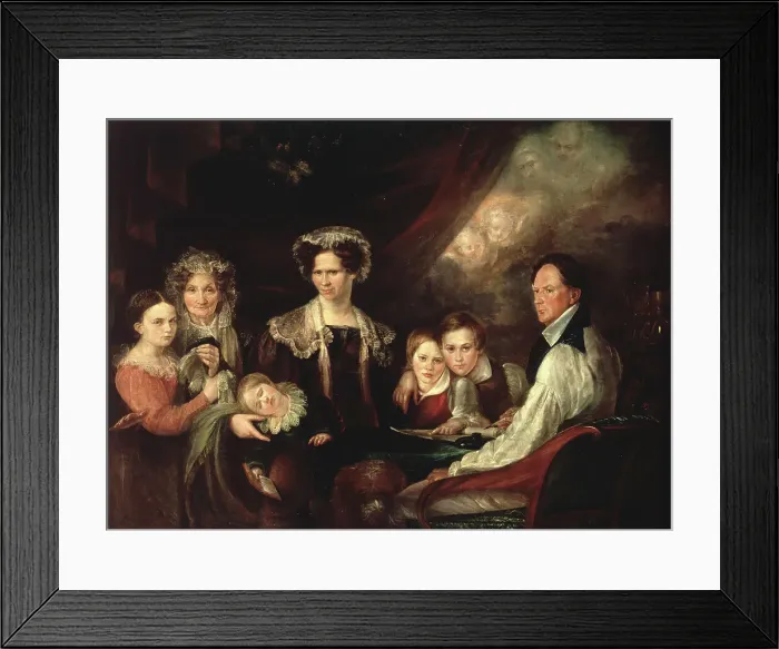 Framed Print : C.J. Lagercrantz, Assessor, and his Family, early 19th century. Creator: Gustaf Wilhelm Finnberg Framed Print : C.J. Lagercrantz, Assessor, and his Family, early 19th century. Creator: Gustaf Wilhelm Finnberg