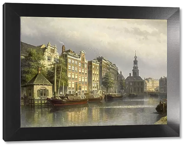 The Singel, Amsterdam, looking towards the Mint. 1884-1886. Creator: Eduard Alexander Hilverdink