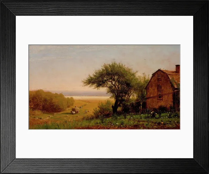 Framed Print : A Home by the Seaside (image 2 of 2), c1872. Creator: Worthington Whittredge Framed Print : A Home by the Seaside (image 2 of 2), c1872. Creator: Worthington Whittredge