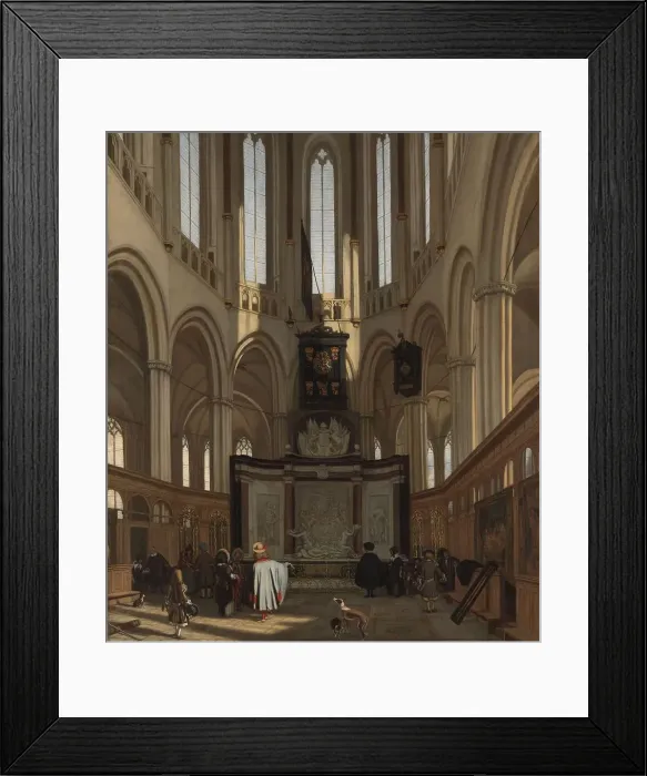 Framed Print : The Tomb of Michiel de Ruyter in the Nieuwe Kerk, Amsterdam, 1683. Creator: Emanuel de Witte Framed Print : The Tomb of Michiel de Ruyter in the Nieuwe Kerk, Amsterdam, 1683. Creator: Emanuel de Witte