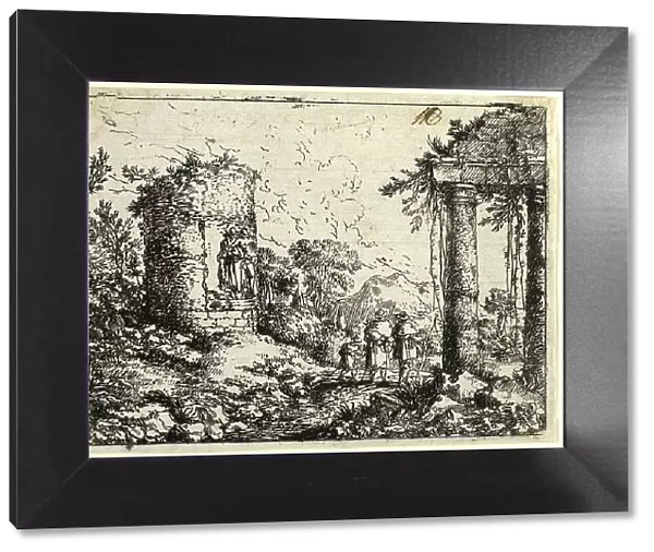 Italian Landscape with Ruins, n.d. Creator: Jonas Umbach