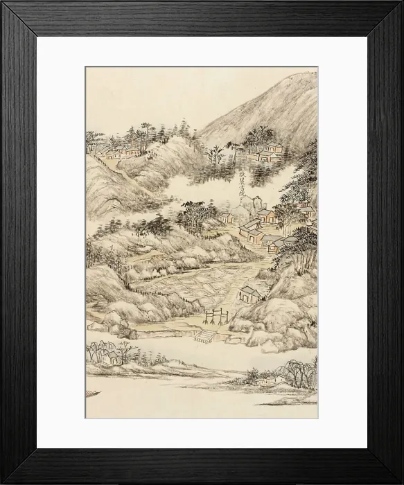 Framed Print : Traveling to the Southern Sacred Peak (image 23 of 28), between c1700 and c1800. Creator: Zhang Ruocheng Framed Print : Traveling to the Southern Sacred Peak (image 23 of 28), between c1700 and c1800. Creator: Zhang Ruocheng