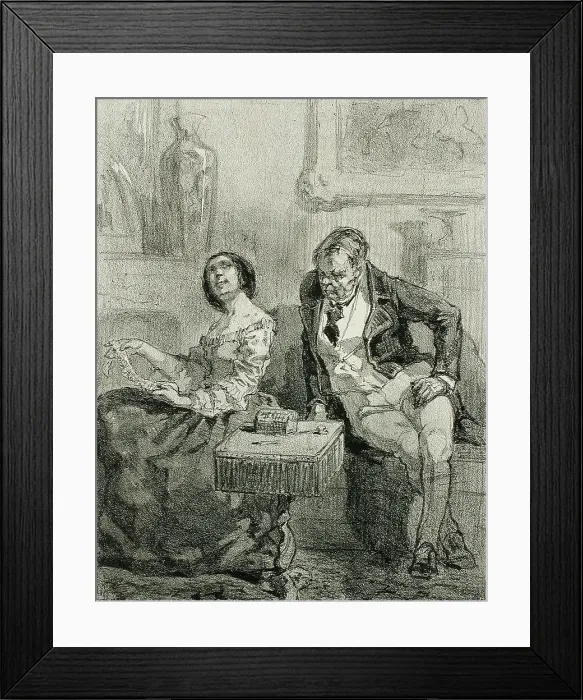Framed Print : Les Framboisy, 1856. Creator: Félicien Rops Framed Print : Les Framboisy, 1856. Creator: Félicien Rops