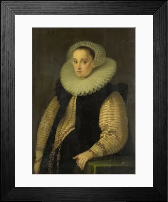 Framed Print : Hortensia del Prado (d 1627), Wife of Jean Fourmenois, 1596. Creator: Gortzius Geldorp Framed Print : Hortensia del Prado (d 1627), Wife of Jean Fourmenois, 1596. Creator: Gortzius Geldorp