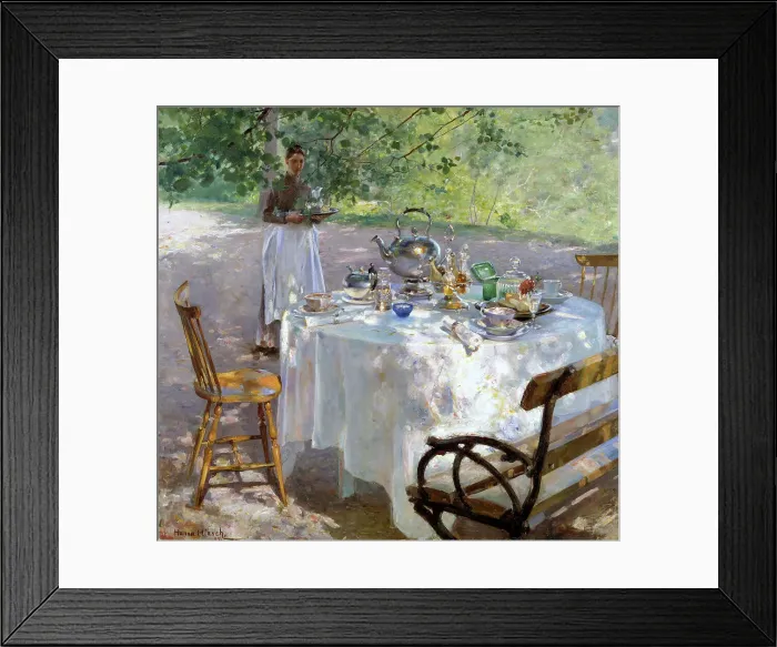 Framed Print : Breakfast Time, 1887. Creator: Hanna Pauli Framed Print : Breakfast Time, 1887. Creator: Hanna Pauli