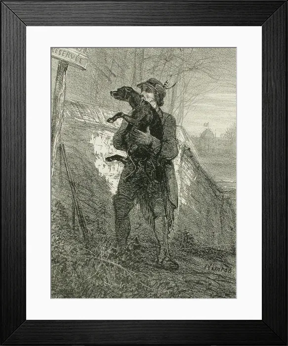 Framed Print : Environs de Bruxelles, 1857. Creator: Félicien Rops Framed Print : Environs de Bruxelles, 1857. Creator: Félicien Rops