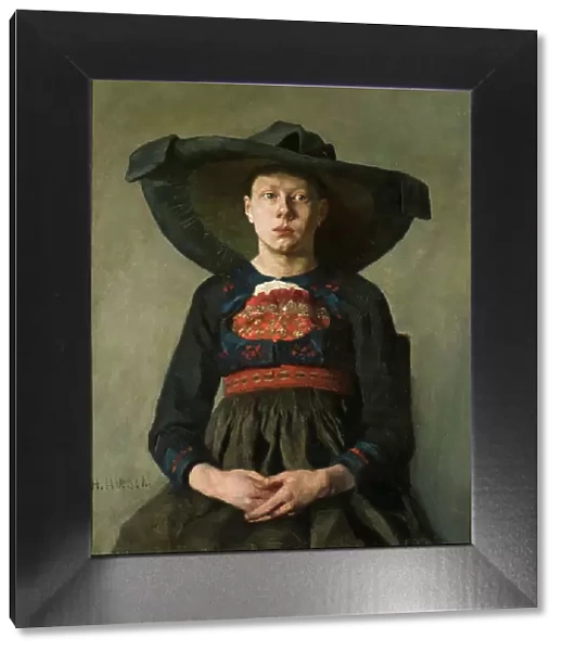 A Bavarian Peasant Girl, 1885-1887. Creator: Hanna Pauli