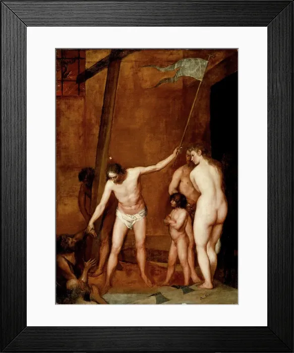 Framed Print : Christ's descent Christ into limbo, c.1655. Creator: Alonso Cano Framed Print : Christ's descent Christ into limbo, c.1655. Creator: Alonso Cano
