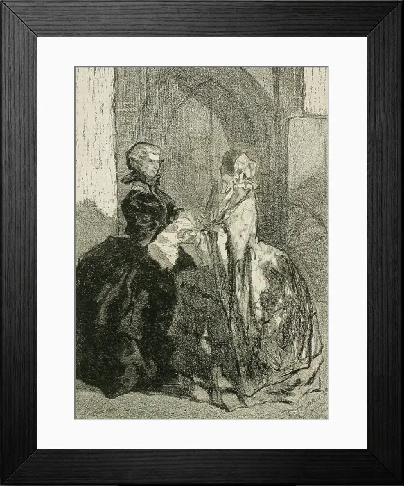 Framed Print : La Traite des Blanches, 1857. Creator: Félicien Rops Framed Print : La Traite des Blanches, 1857. Creator: Félicien Rops