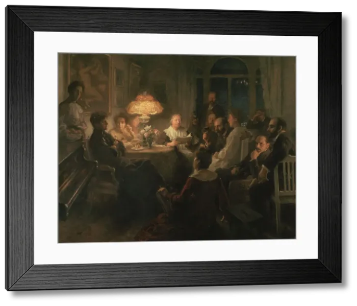 Framed Print : Friends, 1900. Creator: Hanna Pauli Framed Print : Friends, 1900. Creator: Hanna Pauli