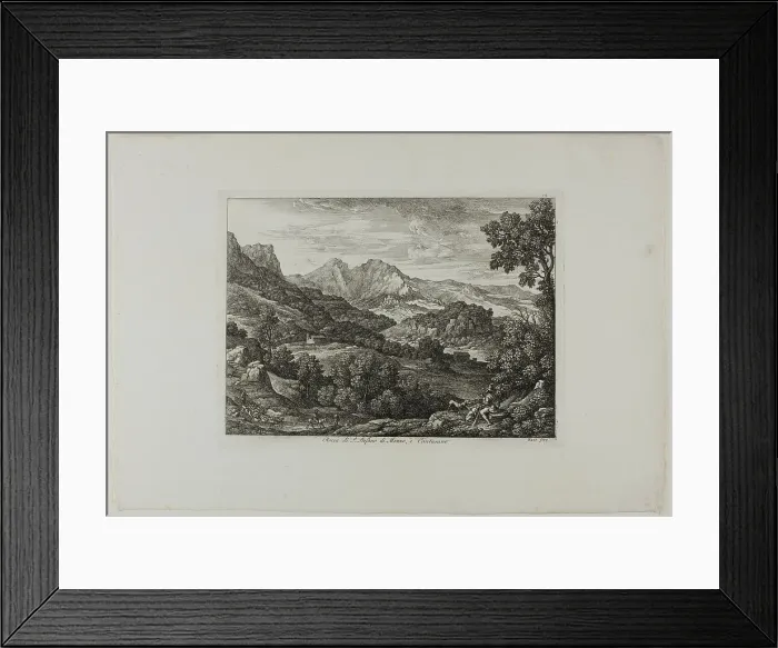 Framed Print : Castle of Saint Stephan of Mezzo and Canturano, 1810. Creator: Joseph Anton Koch Framed Print : Castle of Saint Stephan of Mezzo and Canturano, 1810. Creator: Joseph Anton Koch