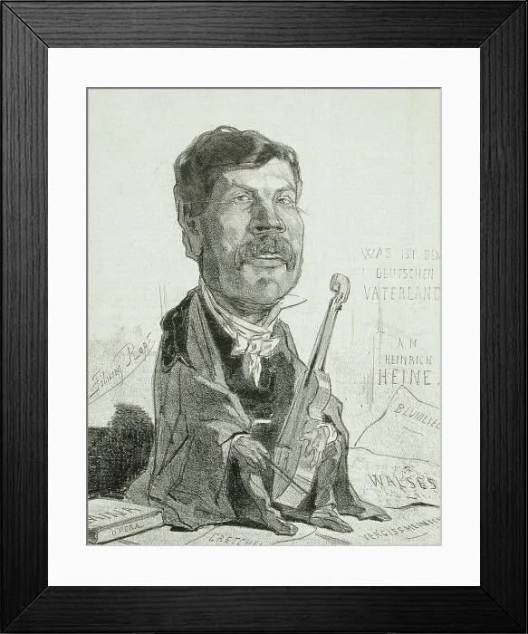 Framed Print : Wehr, 1857. Creator: Félicien Rops Framed Print : Wehr, 1857. Creator: Félicien Rops