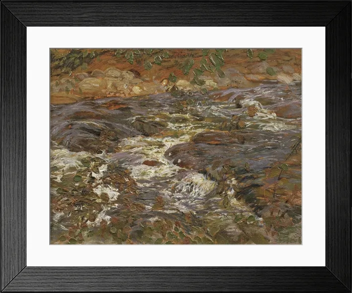 Framed Print : Cascading Brook. Creator: Helmer Osslund Framed Print : Cascading Brook. Creator: Helmer Osslund