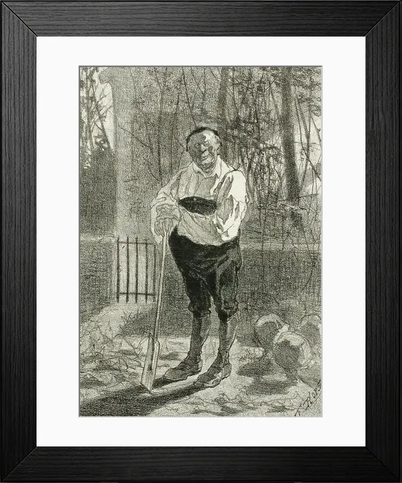 Framed Print : Portraits, 1857. Creator: Félicien Rops Framed Print : Portraits, 1857. Creator: Félicien Rops