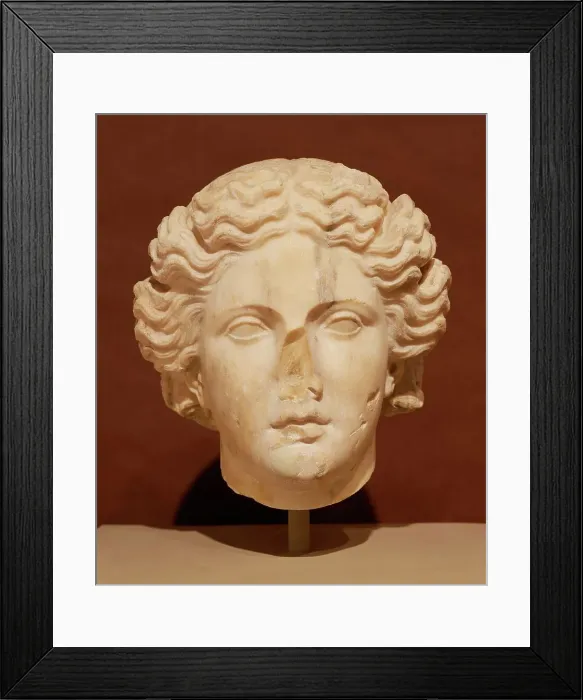 Framed Print : Head of Apollo (from the Lansdowne Artemis), 1st or 2nd century copy... Creator: Kephistodotos the Elder Framed Print : Head of Apollo (from the Lansdowne Artemis), 1st or 2nd century copy... Creator: Kephistodotos the Elder
