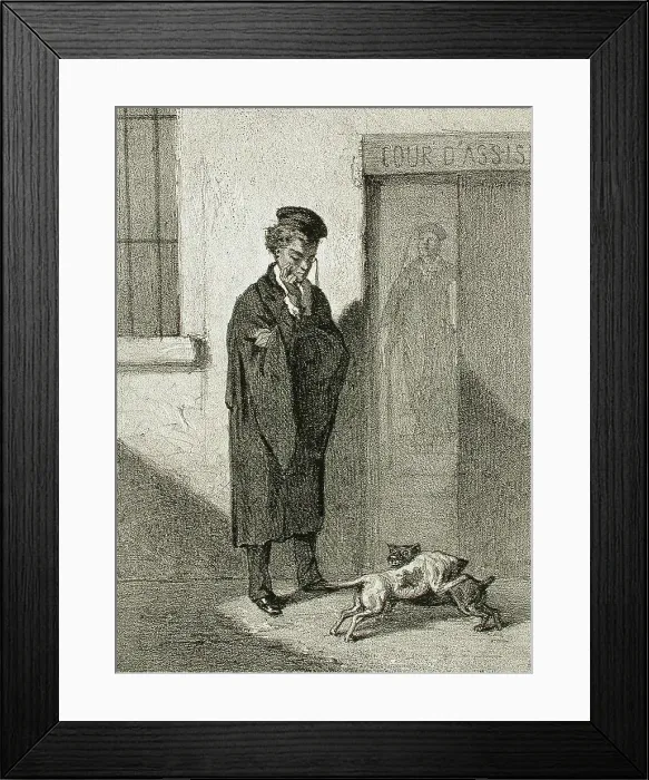 Framed Print : La Premiere cause, 1857. Creator: Félicien Rops Framed Print : La Premiere cause, 1857. Creator: Félicien Rops