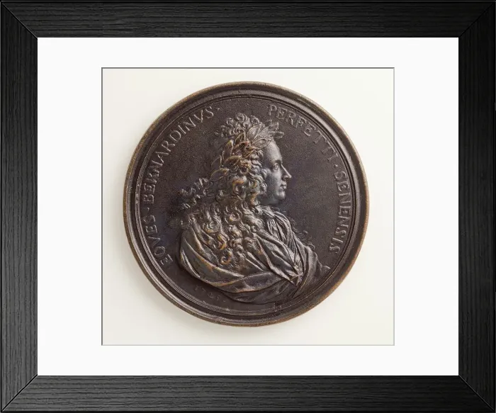 Framed Print : Eques. Bernardinus (image 1 of 2), 1725. Creator: Massimiliano Soldani Framed Print : Eques. Bernardinus (image 1 of 2), 1725. Creator: Massimiliano Soldani