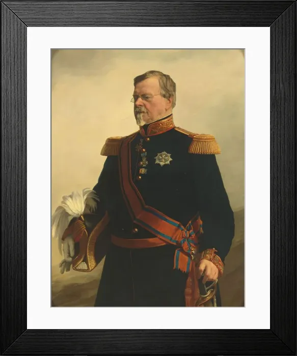 Framed Print : Bernhard (1792-1862), hertog van Saksen-Weimar. Generaal in Nederlandse dienst, 1840-1862. Creator: Jacob Spoel Framed Print : Bernhard (1792-1862), hertog van Saksen-Weimar. Generaal in Nederlandse dienst, 1840-1862. Creator: Jacob Spoel