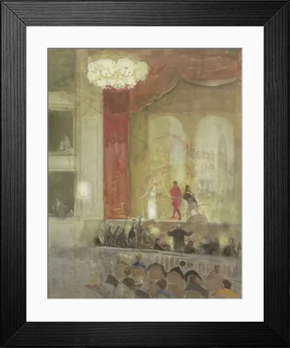 Framed Print : Princesse Schouwburg in The Hague during the performance of Othello, 1874-1927. Creator: Johan Antonie de Jonge Framed Print : Princesse Schouwburg in The Hague during the performance of Othello, 1874-1927. Creator: Johan Antonie de Jonge