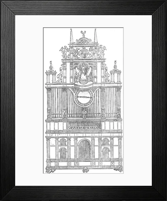 Framed Print : Curious musical instruments of the sixteenth century, 1860. Creator: Unknown