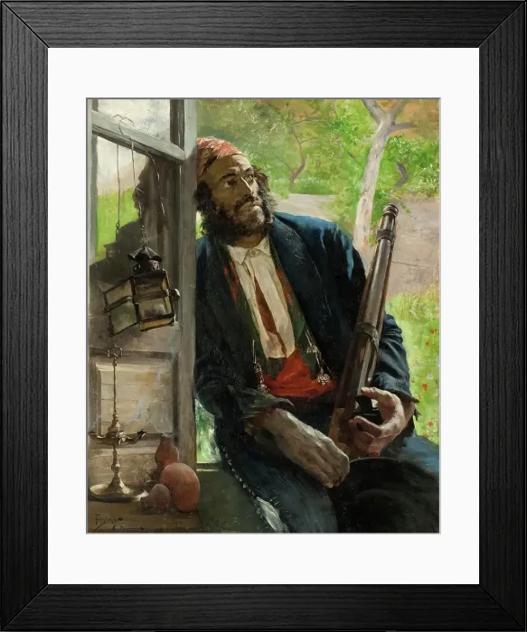 Framed Print : A Gipsy, 1882. Creator: Hugo Birger Framed Print : A Gipsy, 1882. Creator: Hugo Birger