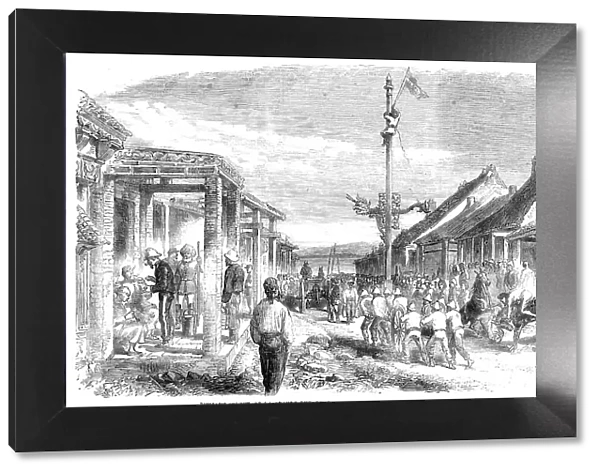 The War in China - Punjaub-street, or La Grande Rue, Pehtang... 1860. Creator: Unknown