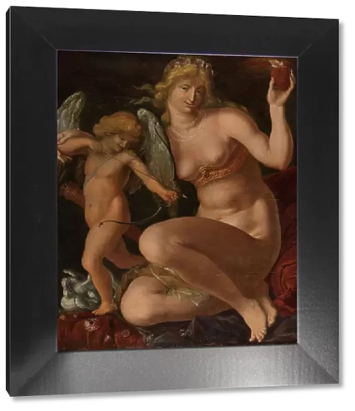 Venus and Amor, 1605-1610. Creator: Jacques de Gheyn II