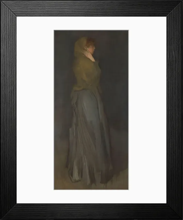 Framed Print : ‘Arrangement in Yellow and Gray': Effie Deans, c.1876-c.1878. Creator: James Abbott McNeill Whistler Framed Print : ‘Arrangement in Yellow and Gray': Effie Deans, c.1876-c.1878. Creator: James Abbott McNeill Whistler