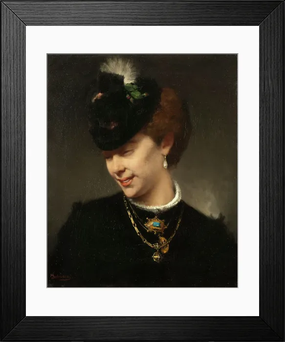 Framed Print : A Parisian Lady. Creator: Hugo Salmson Framed Print : A Parisian Lady. Creator: Hugo Salmson