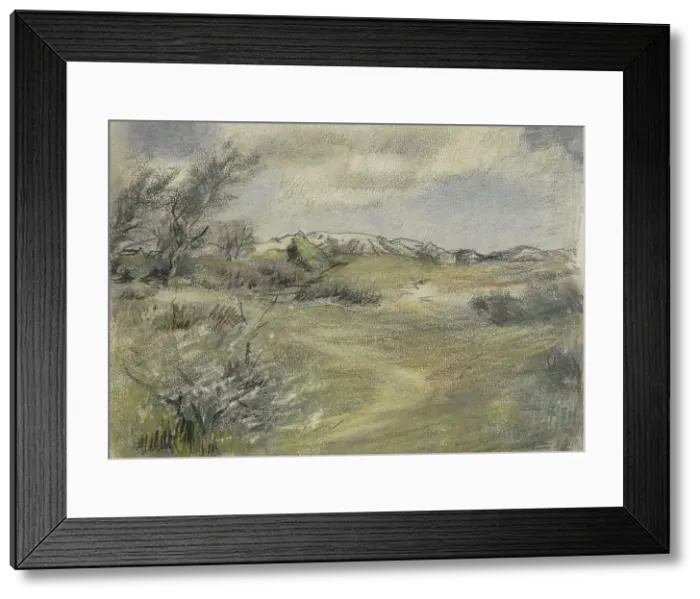 Framed Print : Dune landscape, 1881-1927. Creator: Johan Antonie de Jonge Framed Print : Dune landscape, 1881-1927. Creator: Johan Antonie de Jonge