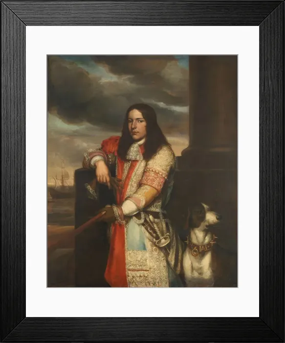 Framed Print : Engel de Ruyter (1649-83), Vice Admiral, Son of Michiel Adriaensz de Ruyter, 1667-1680. Creator: Jan Lievens Framed Print : Engel de Ruyter (1649-83), Vice Admiral, Son of Michiel Adriaensz de Ruyter, 1667-1680. Creator: Jan Lievens