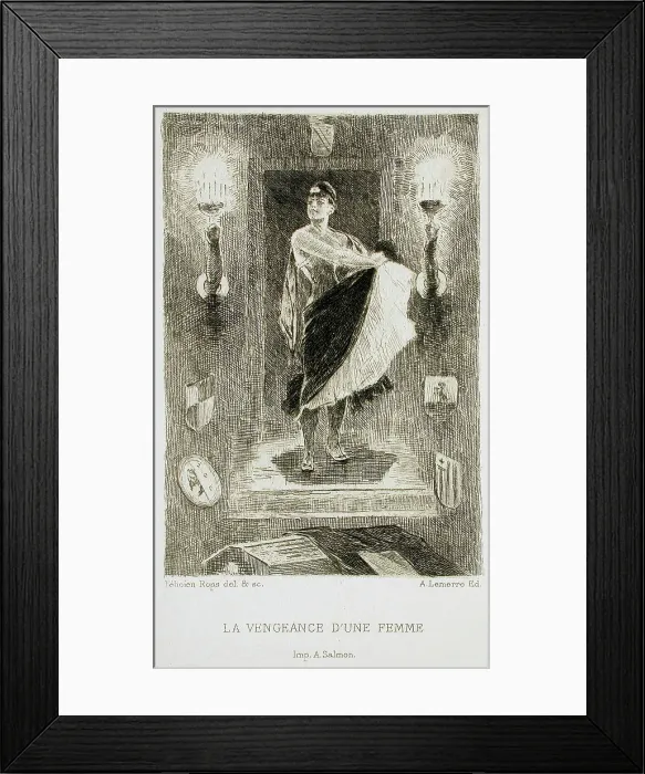 Framed Print : Le Vengeance d'une femme, 1886. Creator: Félicien Rops Framed Print : Le Vengeance d'une femme, 1886. Creator: Félicien Rops