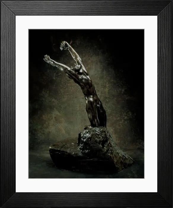 Framed Print : The Prodigal Son, This cast 1967 (Musee Rodin 8 / 12). Creator: Auguste Rodin Framed Print : The Prodigal Son, This cast 1967 (Musee Rodin 8 / 12). Creator: Auguste Rodin