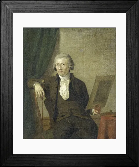 Framed Print : Egbert van Drielst (1745-1818), Painter, 1785-1793. Creator: Jan Ekels the Younger Framed Print : Egbert van Drielst (1745-1818), Painter, 1785-1793. Creator: Jan Ekels the Younger