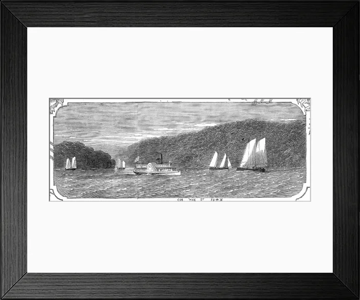 Framed Print : On the St. John, 1860. Creator: Smyth Framed Print : On the St. John, 1860. Creator: Smyth