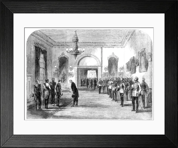 Framed Print : Presentations to his Royal Highness the Prince of Wales at Government House, Halifax, 1860. Creator: Unknown Framed Print : Presentations to his Royal Highness the Prince of Wales at Government House, Halifax, 1860. Creator: Unknown