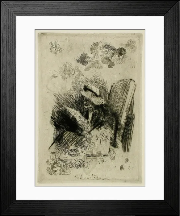 Framed Print : La Quotidienne, 1874. Creator: Félicien Rops