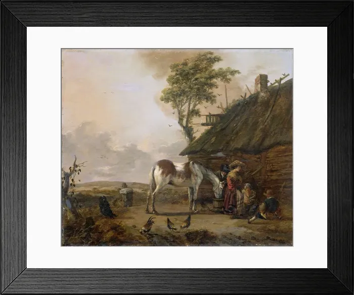 Framed Print : A Piebald Horse, 1655-1666. Creator: Jan Wouwerman Framed Print : A Piebald Horse, 1655-1666. Creator: Jan Wouwerman