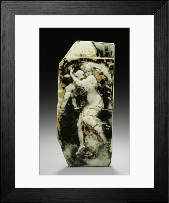 Framed Print : Mother and Child, between c.1880 and c.1881. Creators: Auguste Rodin, Sèvres Porcelain Manufactory Framed Print : Mother and Child, between c.1880 and c.1881. Creators: Auguste Rodin, Sèvres Porcelain Manufactory