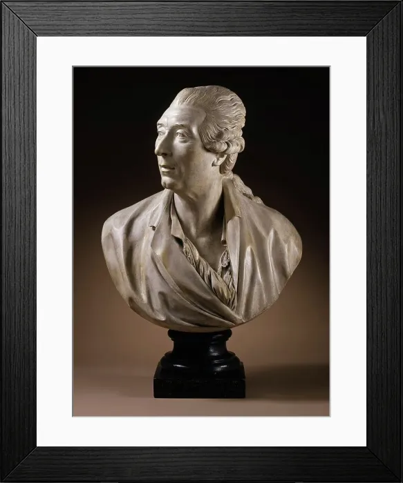 Framed Print : Portrait of a Man, 1791. Creator: Augustin Pajou Framed Print : Portrait of a Man, 1791. Creator: Augustin Pajou