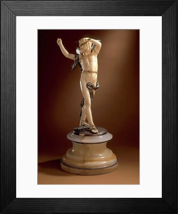 Framed Print : Cupid, 1875. Creator: Augustin Moreau-Vauthier Framed Print : Cupid, 1875. Creator: Augustin Moreau-Vauthier